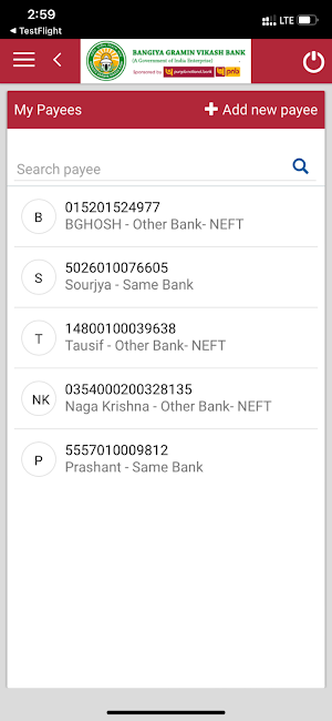 WBGB mBanking Screenshot 1