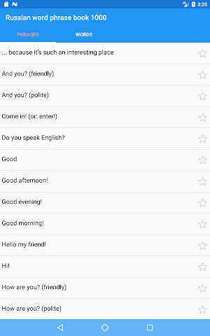 Russian word phrase book 1000 Screenshot 2