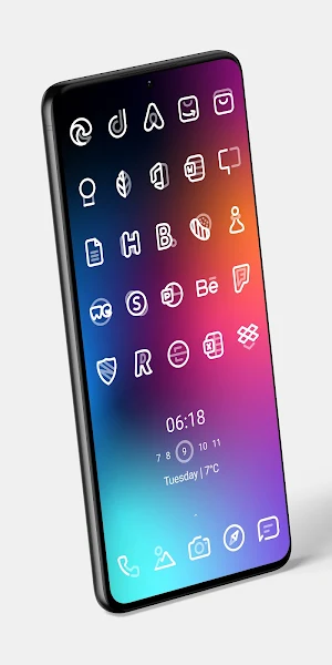 Aline White: linear icon pack Screenshot 3