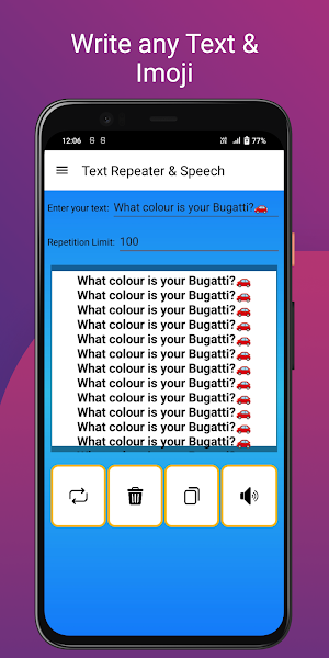 Text Repeater and Speech Screenshot 2