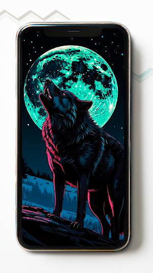 Black Wolf HD Wallpapers Screenshot 0