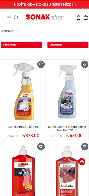 Sonax Shop Screenshot 1