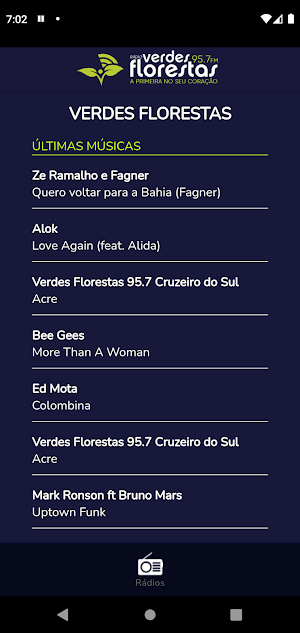 Verdes Florestas FM 95,7 Screenshot 2