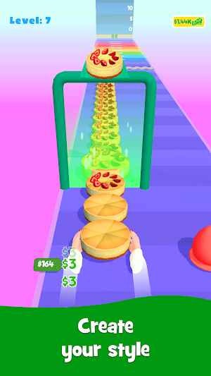 Cake Stack Run: Food Games Screenshot 1