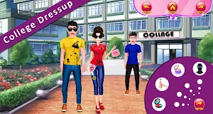 College Dress-up Girls Game: Get ready for Collage Screenshot 0