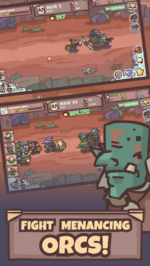 Idle Hero Defense - Fantasy Defense Screenshot 3