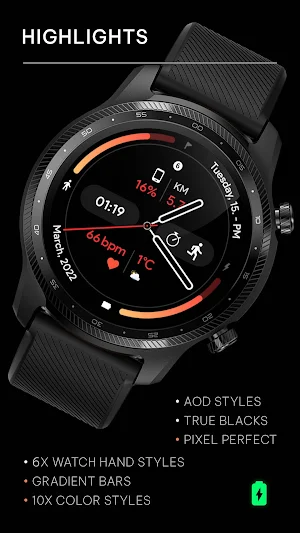 Awf Fit Dash [A] - watch face Screenshot 1
