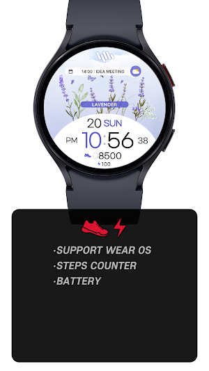SamWatch Flower 2024 Lavender Screenshot 1