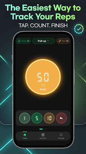 DayDone : Fit Rep Counter Screenshot 0
