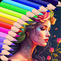 Floral Coloring Book Harmony