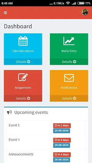MSanskriti Staff Portal Screenshot 1