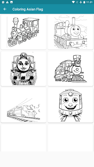 coloring animated trains Screenshot 3