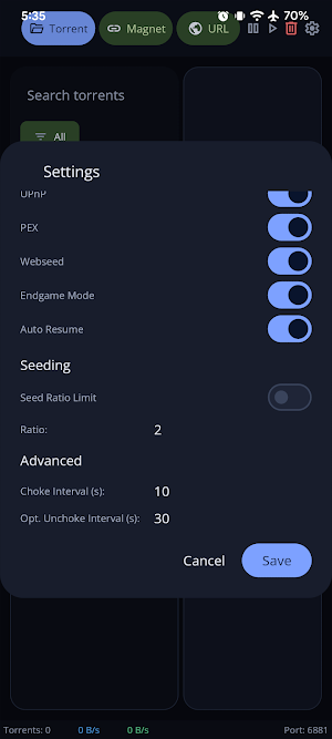 Retorrent Screenshot 1