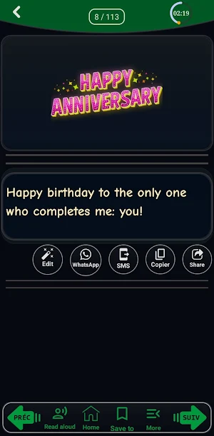 Messages Happy Birthday wishes Screenshot 1