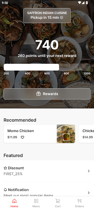Saffron Cuisine Screenshot 0