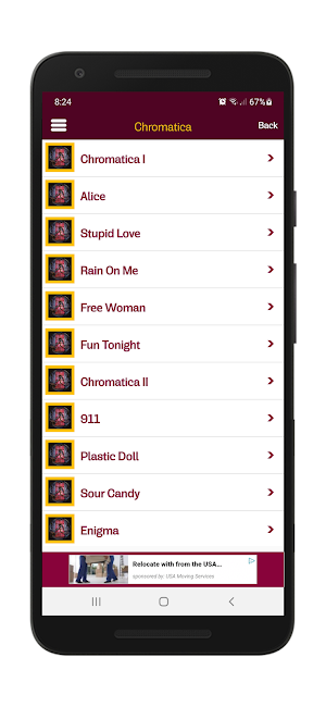 Lady Gaga Lyrics & Wallpapers Screenshot 2