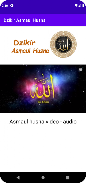 Dhikr Asmaul Husna Screenshot 1