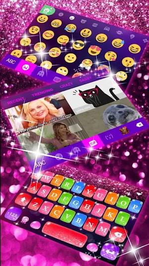 Colorful Glitter Keyboard Theme Screenshot 3
