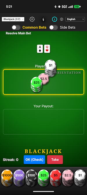 Blackjack & Baccarat Trainer Screenshot 1