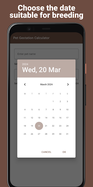 Cat & Dog Pregnancy Calculator Screenshot 3