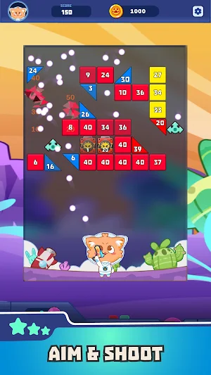 Space Astro Cat: Brick Galaxy Screenshot 2
