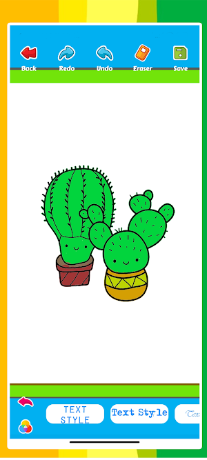 Kawaii coloring book Glitter Screenshot 3