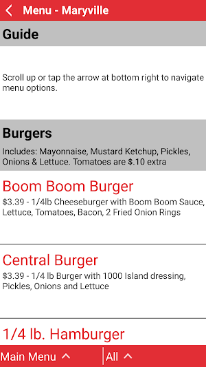 Central Park Hamburgers Screenshot 3