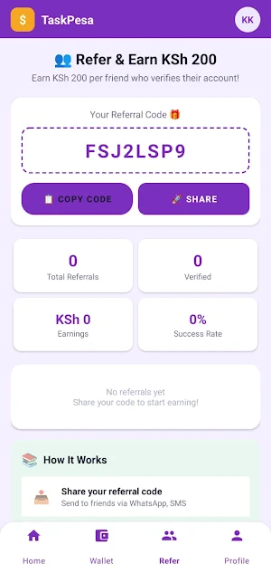 TaskPesa Earn to Mpesa Screenshot 2
