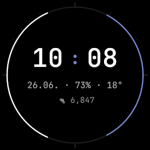 Minimal Mono Watch Face Screenshot 3