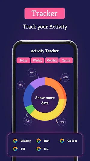 Steps Tracker - Daily step App Screenshot 3