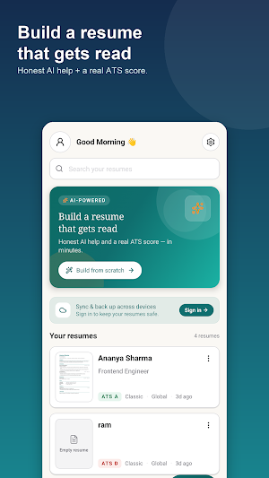 Resume Pilot: AI Resume Maker Screenshot 0