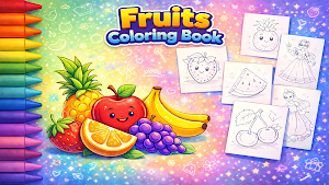 Fruits Coloring Book for Kids Screenshot 0