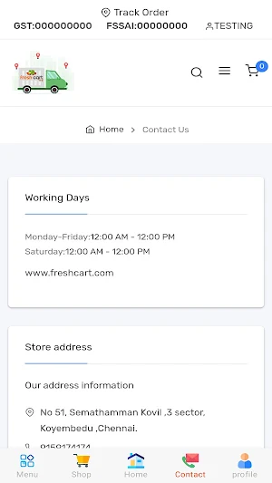 Freshcart App Screenshot 2