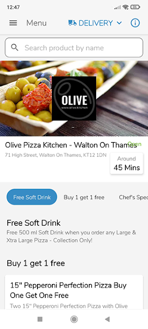 Olive Pizza Kitchen Screenshot 0