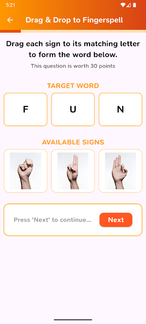 SiLAc - Sign Language Learning Screenshot 1