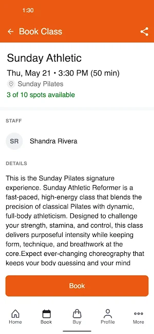 Sunday Pilates Reno Screenshot 2
