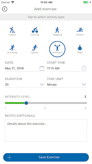 Grand View Health Tracker Screenshot 0