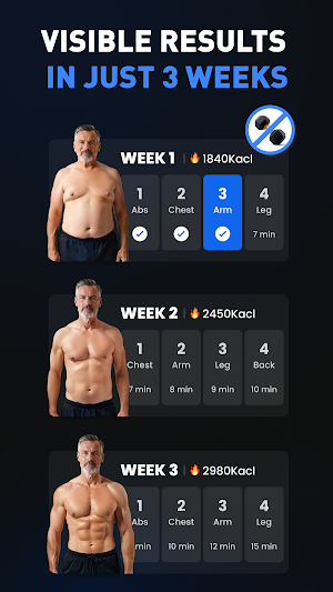 Chair Workout for Men~EasyFIT Screenshot 1