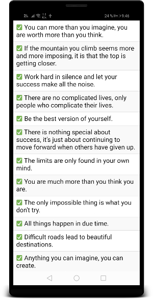 Motivational Phrases Screenshot 1