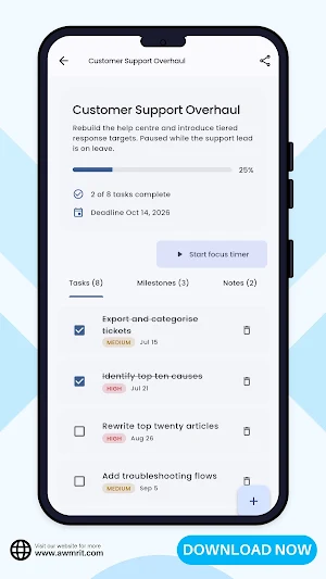 Project Tracker - Task Manager Screenshot 1