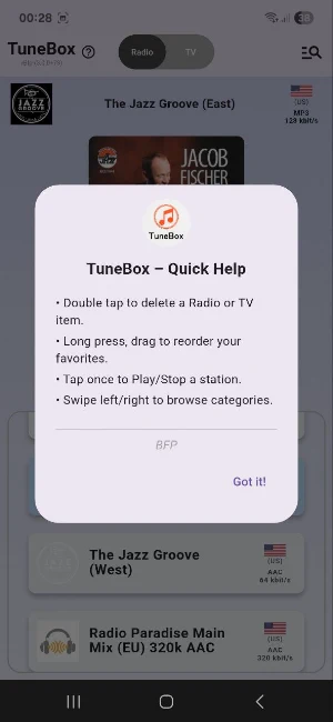 TuneBox Screenshot 1