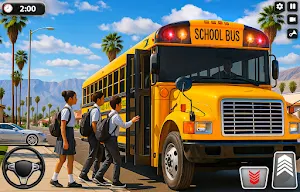 US School Bus Driver Bus Game Screenshot 0