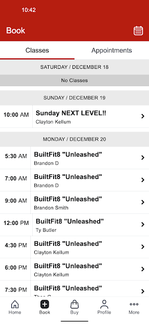 Built Fitness Screenshot 1