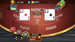Baccarat casino offline card Screenshot 3