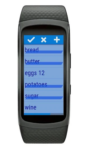 Gear Fit2 Shopping Lists Screenshot 2