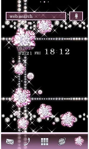 Jewel Theme Diamond Flower Screenshot 0