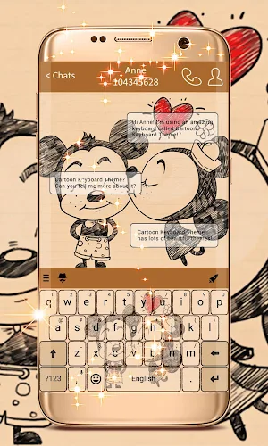 Cartoon Keyboard Theme screenshot 1