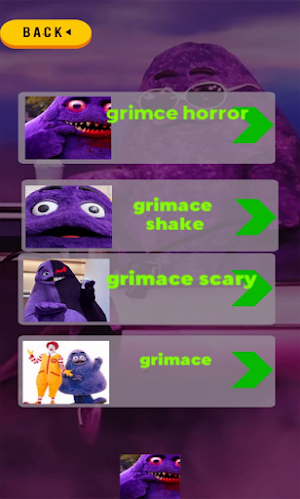 Grimace Shake scary is calling Screenshot 0
