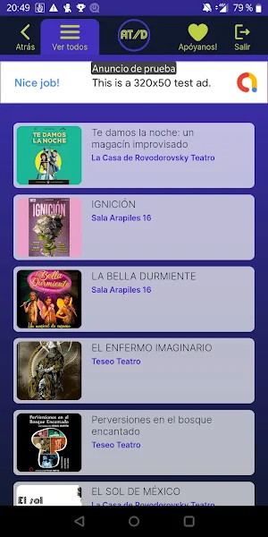 Abono Teatro al día Screenshot 1