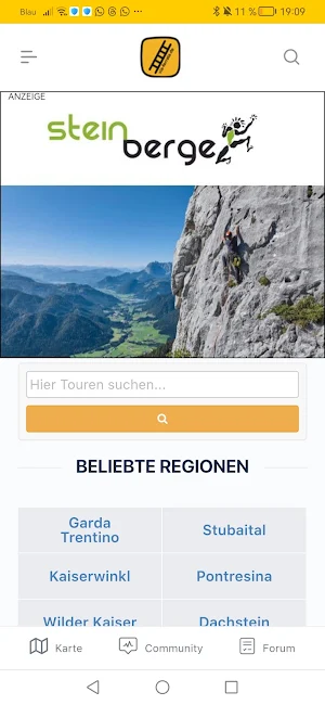 Via Ferrata - Klettersteig APP Screenshot 1